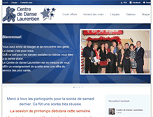 Tablet Screenshot of centrededanselaurentien.com